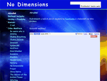 Tablet Screenshot of no-dimensions.cz